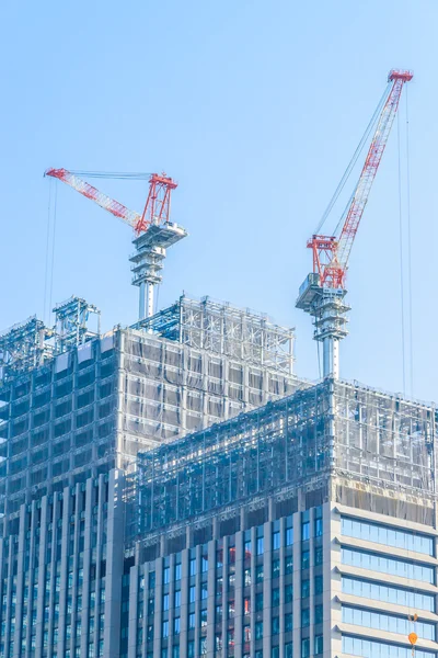 Crane bouw gebouwen — Stockfoto