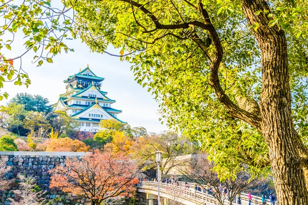 Bela arquitetura Osaka castelo — Fotografia de Stock