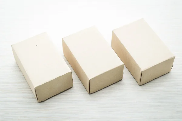 Brown boxes mock up — Stock Photo, Image