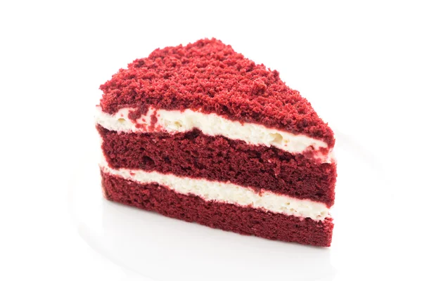 Cake van het heerlijke rood fluweel — Stockfoto