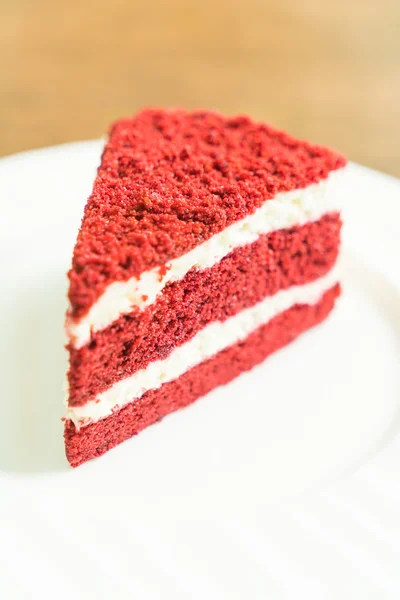 Delicioso pastel de terciopelo rojo — Foto de Stock