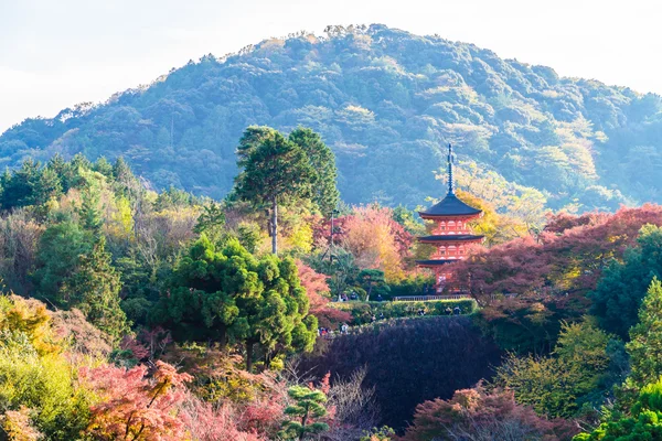 Kiyomizu-dera ναός στην φθινοπωρινή εποχή — Φωτογραφία Αρχείου