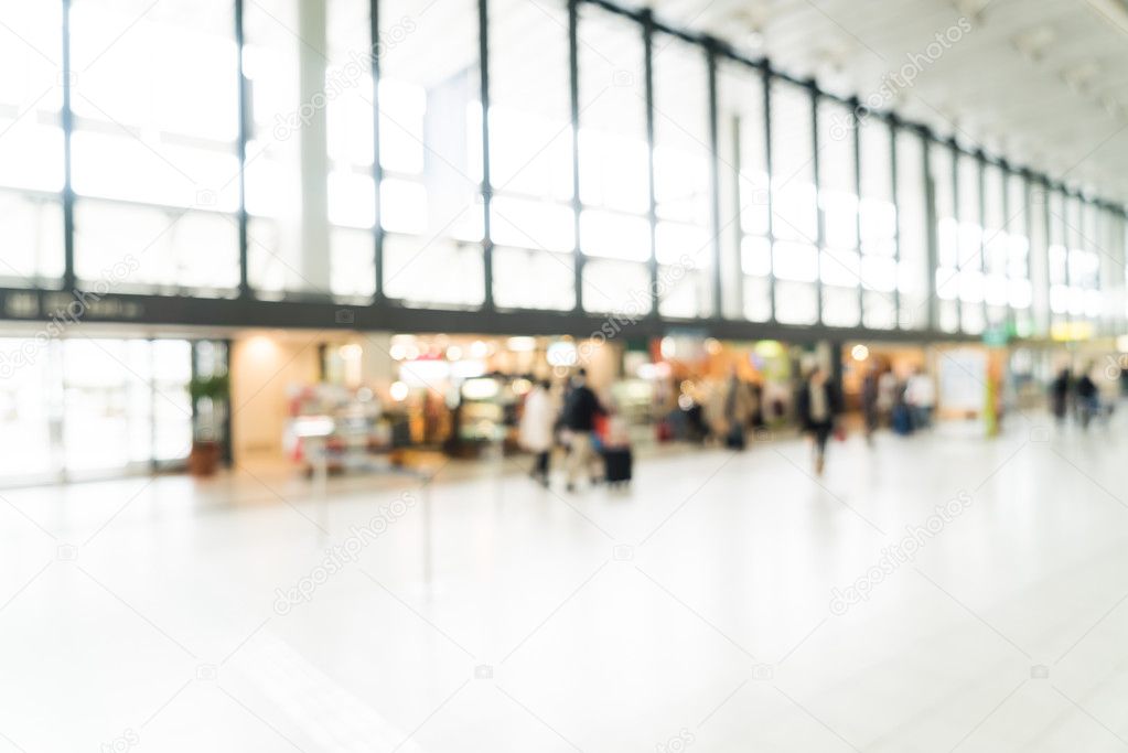 blur airport interior