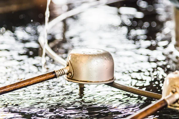 Shinto Santuário Purificação Ladles — Fotografia de Stock