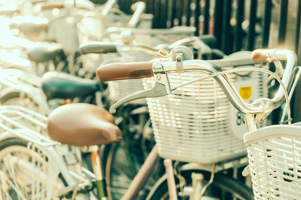 Puxadores e guiador de bicicletas — Fotografia de Stock