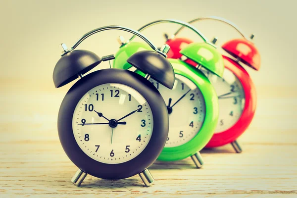 Relojes de alarma clásicos vintage — Foto de Stock