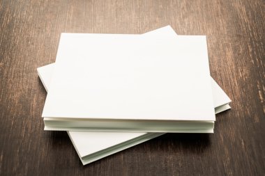 Boş beyaz defterlerini sahte