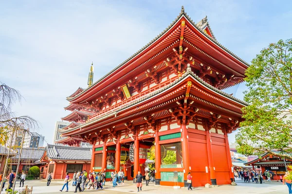 Prachtige architectuur in Sensoji tempel — Stockfoto