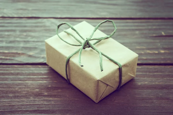 Braune Geschenkbox — Stockfoto