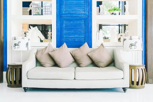 Belo luxo sala de estar interior — Fotografia de Stock