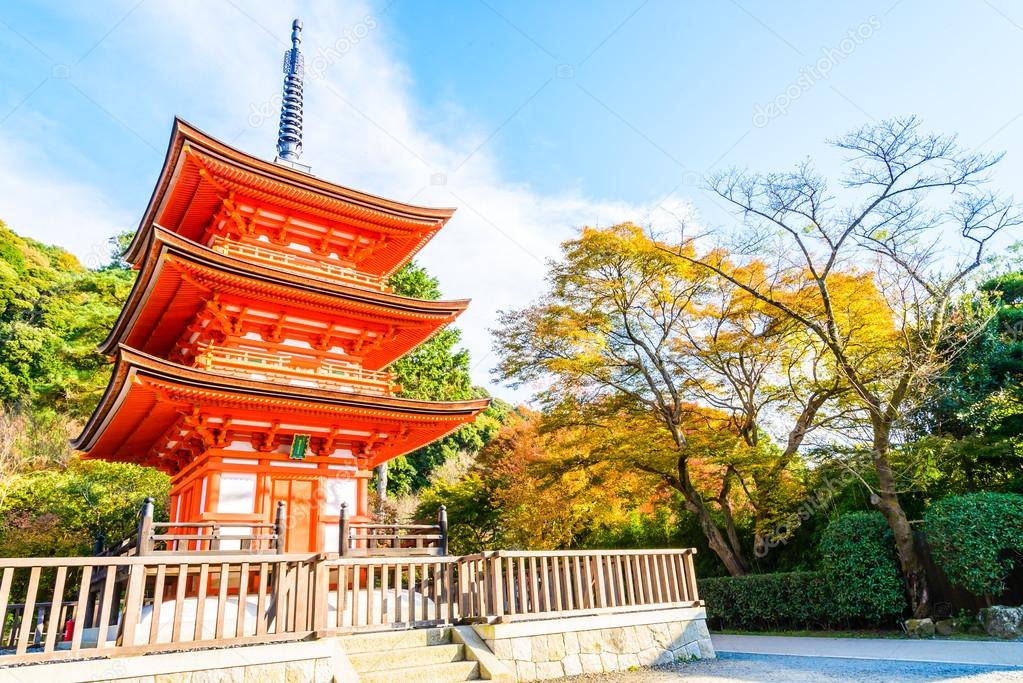 Kiyomizu dera temple in Kyoto at Japan
