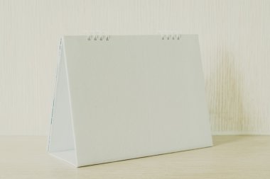 Ahşap üzerine boş takvim