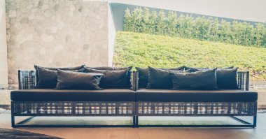 Modern sandalye ile açık güverte