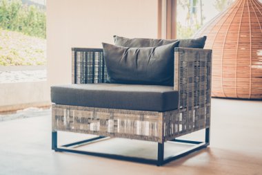 Modern sandalye ile açık güverte