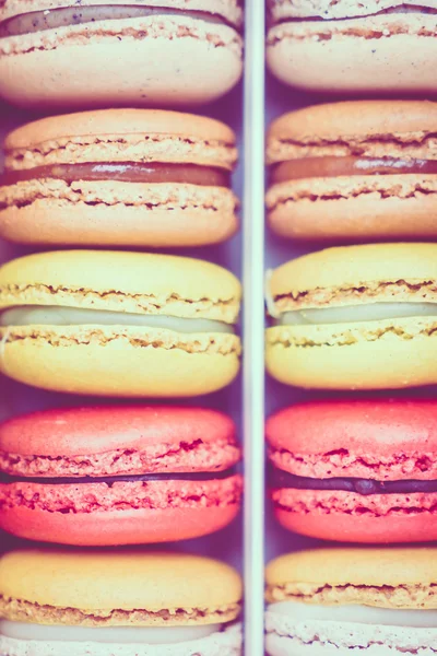 Renkli acıbadem kurabiyesi tatlı