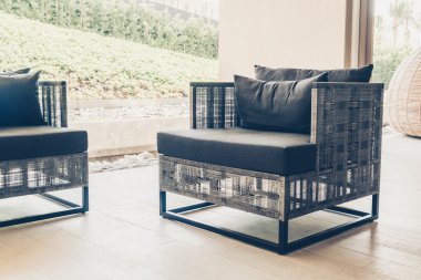 Modern sandalye ile açık güverte