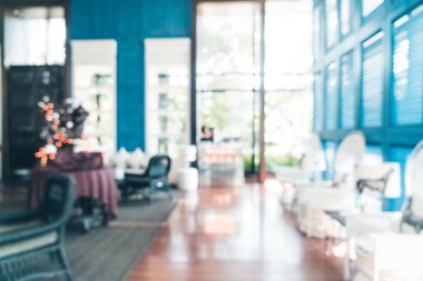 Otel lobisinde bulanıklık