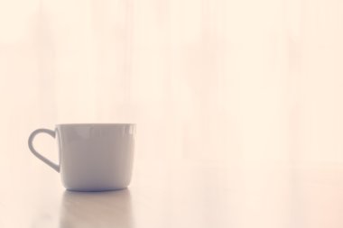 beyaz kahve fincanı