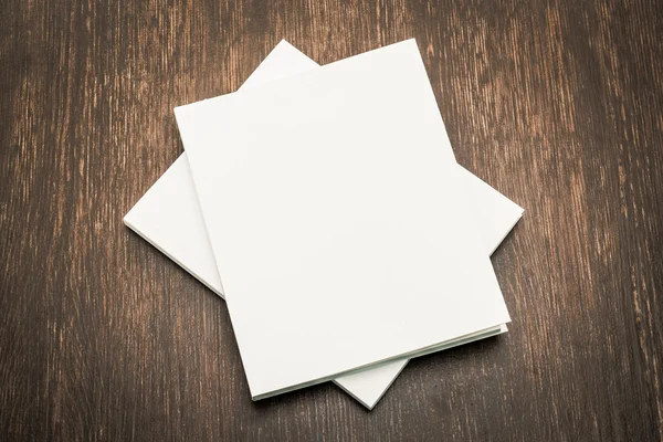Prázdné bílé makety knihy — Stock fotografie