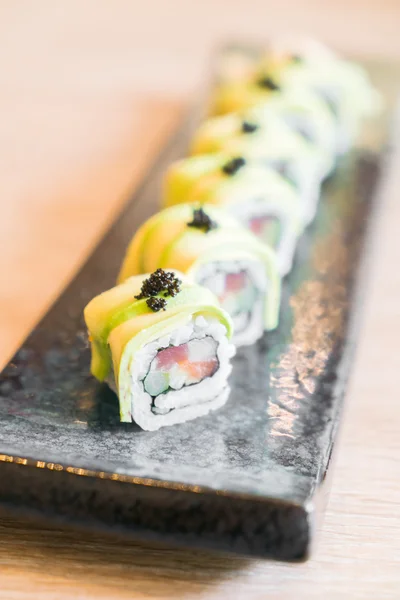 Pyszne sushi awokado — Zdjęcie stockowe