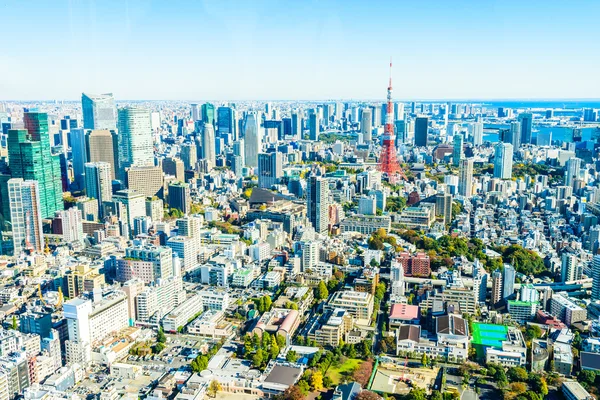 Tokyo stadsbilden skyline — Stockfoto