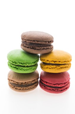 Renkli acıbadem kurabiyesi tatlı