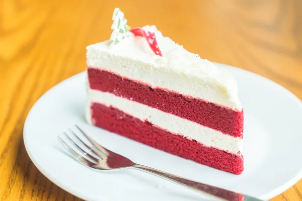 Red velvet cream cake — Stock Photo, Image