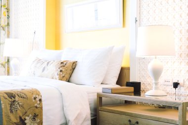 otel yatak lüks dekorasyon