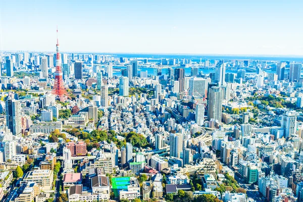 Tokyo stadsbilden skyline — Stockfoto