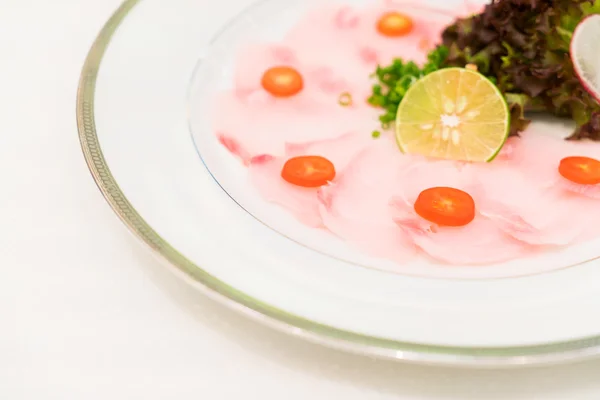 Rauwe verse vis Carpaccio — Stockfoto