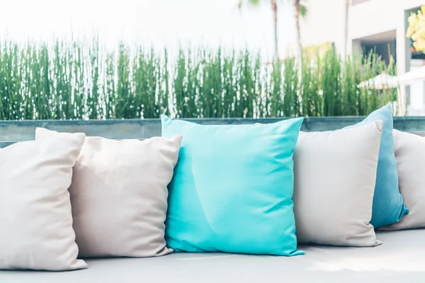 Pillows on sofa interior — Stock Photo, Image