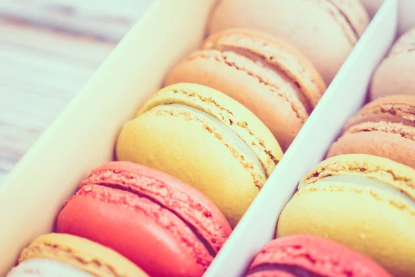 Renkli acıbadem kurabiyesi tatlı — Stok fotoğraf