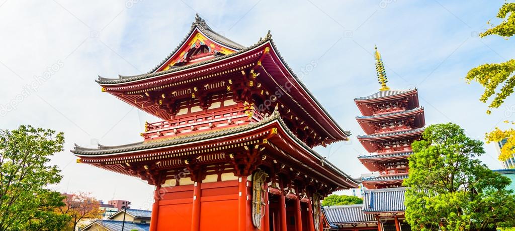 Beautiful Architecture in Sensoji Temple