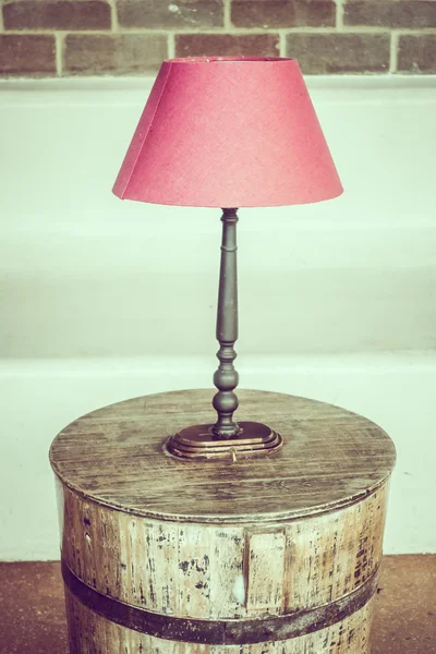 Ljus-lampa i vardagsrummet — Stockfoto