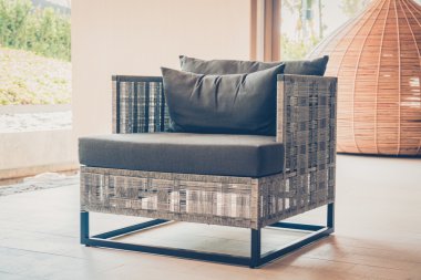 Modern sandalye ile açık güverte