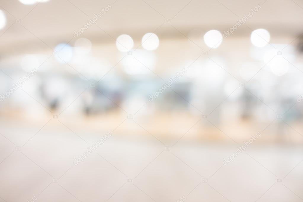 blur shopping mall interior