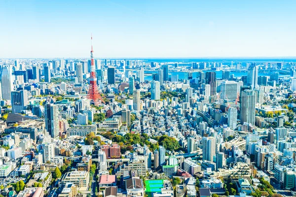 O horizonte da paisagem urbana de Tóquio — Fotografia de Stock