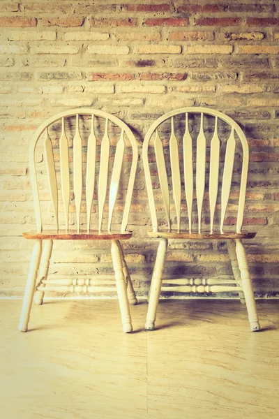 Wooden chairs in house — Stock Photo, Image
