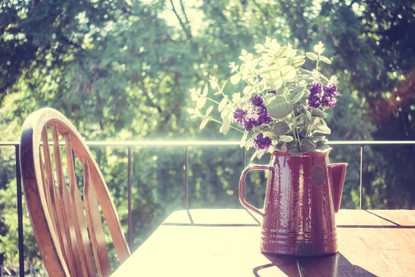 Impianto vaso con vista esterna — Foto Stock