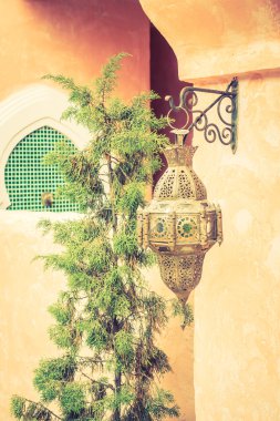 Fas tarzı ile fener ışık lamba