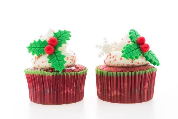 Deliciosos cupcakes de Navidad — Foto de Stock