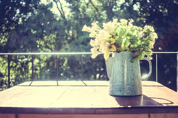 Vase plant with outdoor view — Stock Photo, Image