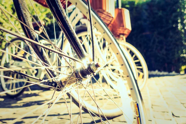 Винтажный старый велосипед — стоковое фото