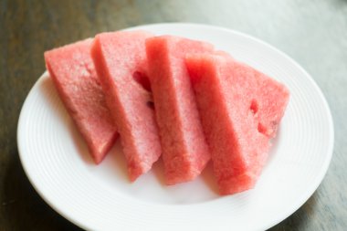 Karpuz Meyve beyaz plaka