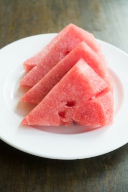 Karpuz Meyve beyaz plaka