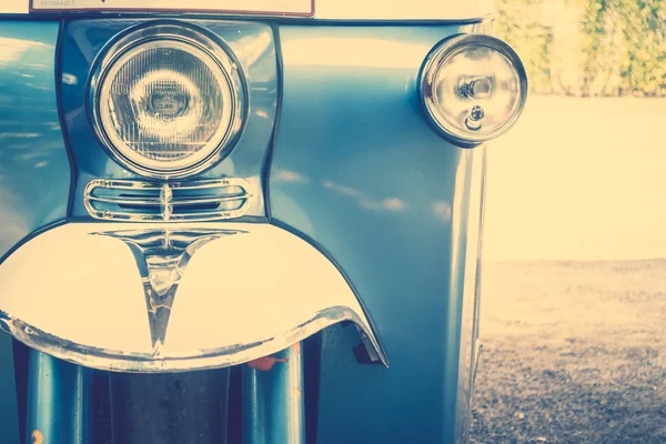 Headlight lamp in front of car — Stock Photo, Image