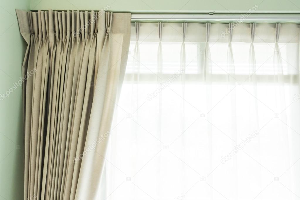 Beautiful curtain in living room