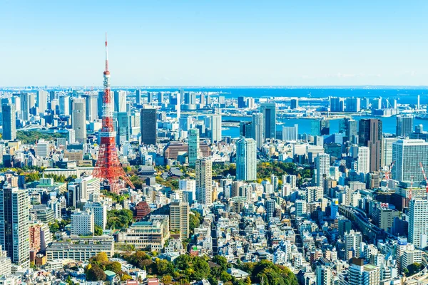 Tokyo stadsbilden skyline — Stockfoto