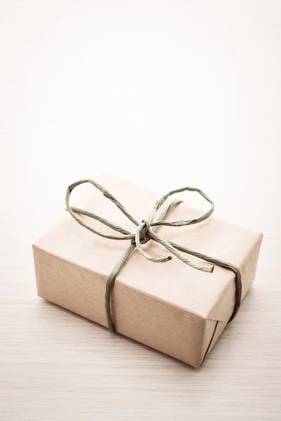 Caja de regalo marrón — Foto de Stock