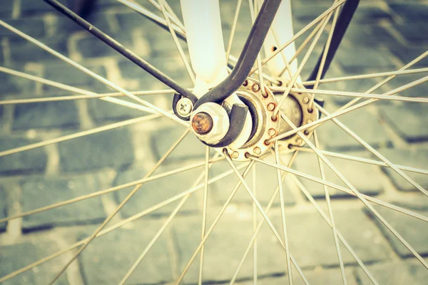 Sprocket on bicycle wheel — Stock Photo, Image